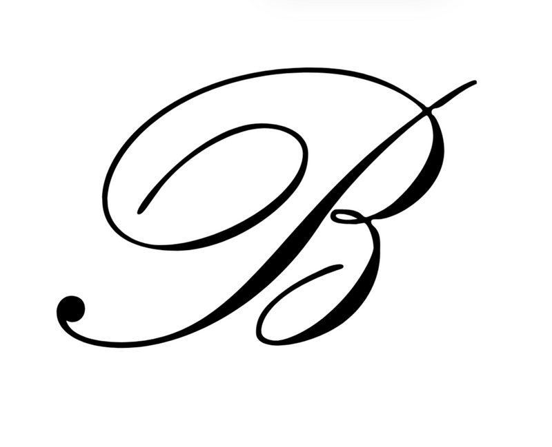 Italian acetate claw clip with engraved gold initial