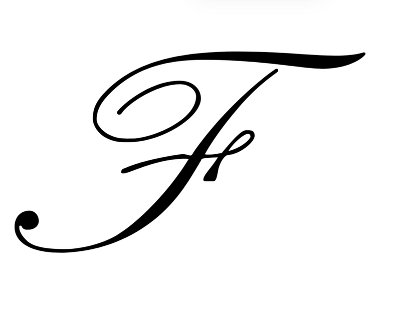 Italian acetate claw clip with engraved gold initial