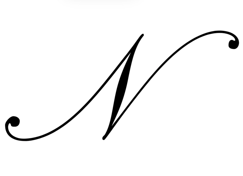 Italian acetate claw clip with engraved gold initial