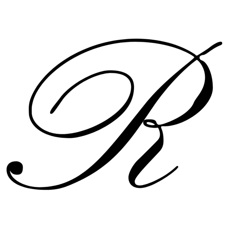 Italian acetate claw clip with engraved gold initial