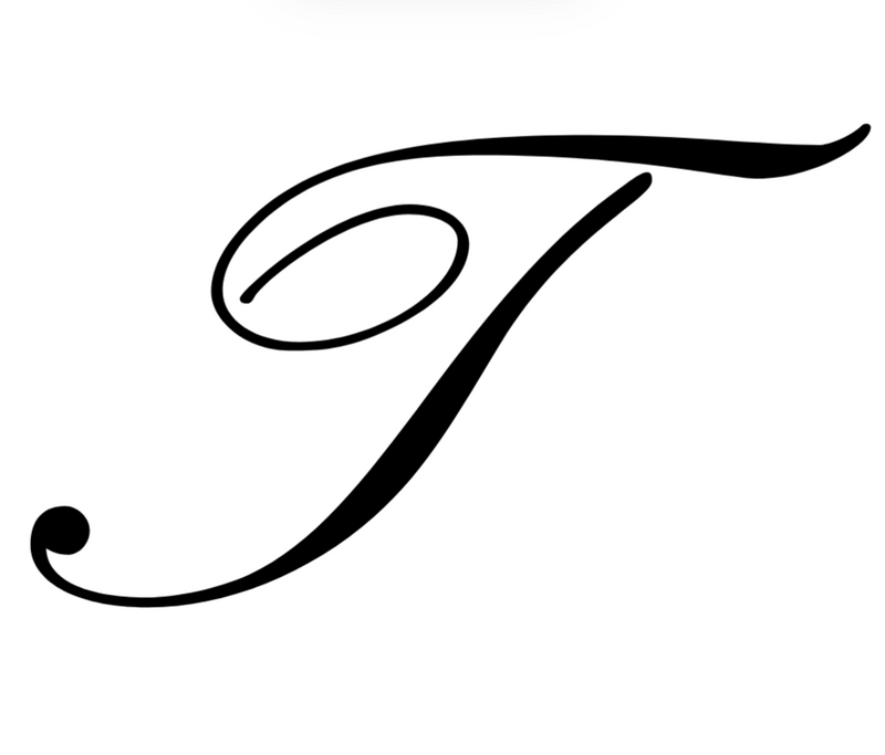 Italian acetate claw clip with engraved gold initial