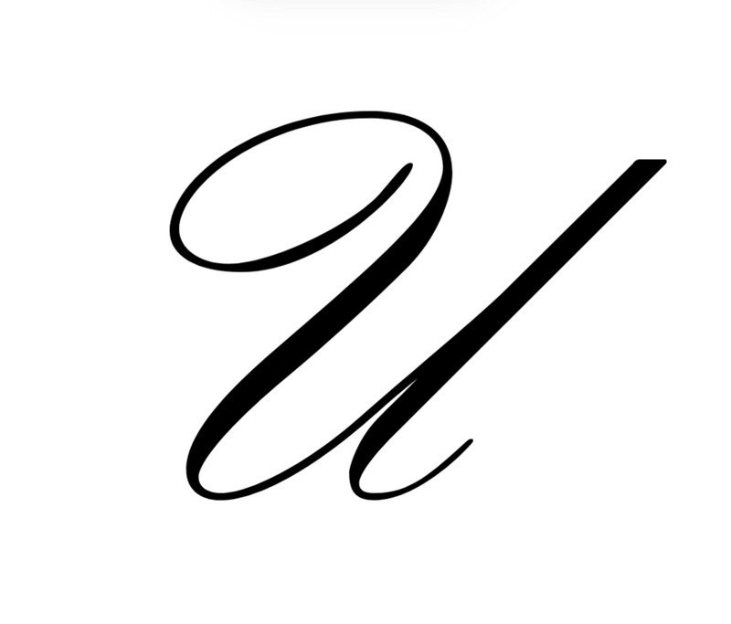 Italian acetate claw clip with engraved gold initial