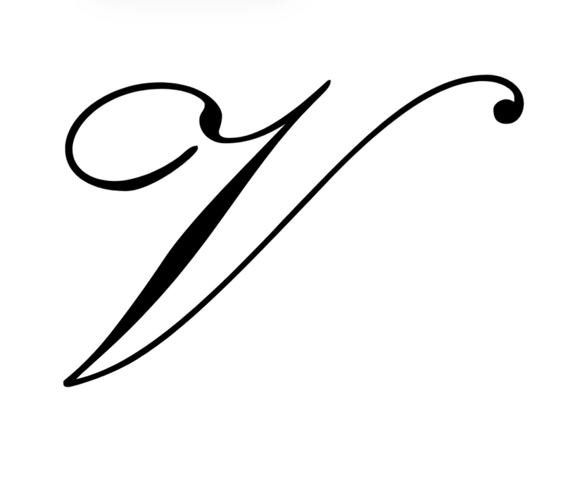 Italian acetate claw clip with engraved gold initial