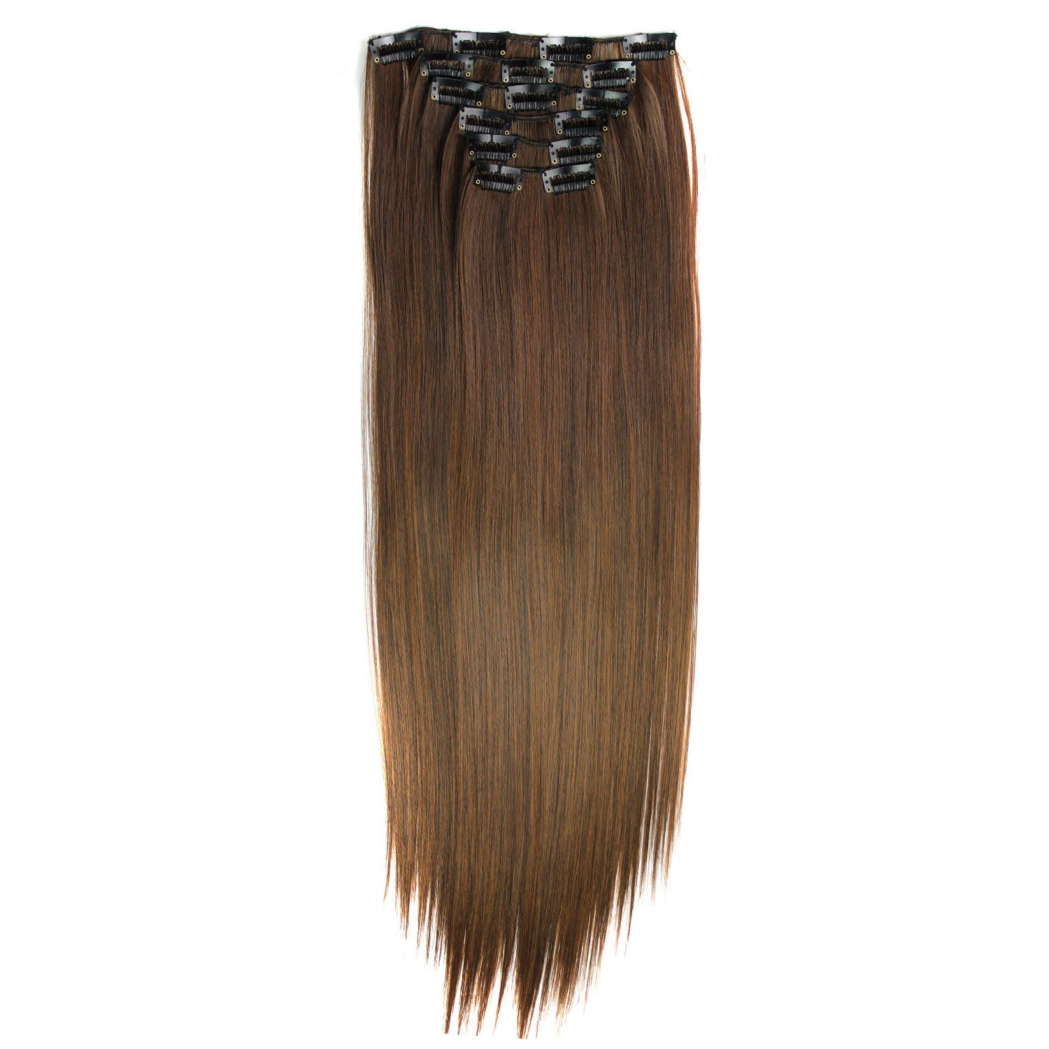 Brown Hair Accessories Clip-In Extensions clip-in hair extensions dark brown. – Irresistible Me main image 4