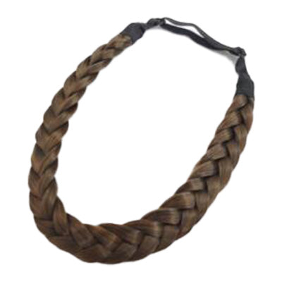 DARK AUBURN BROWN 2/12 BRAIDED HEADBAND