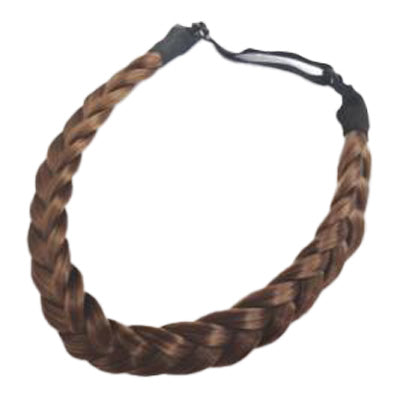 MEDIUM BROWN 4/30 BRAIDED HEADBAND