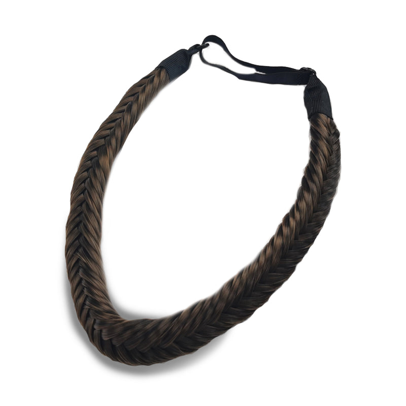 MIDNIGHT BROWN 2/12 FISHTAIL HEADBAND