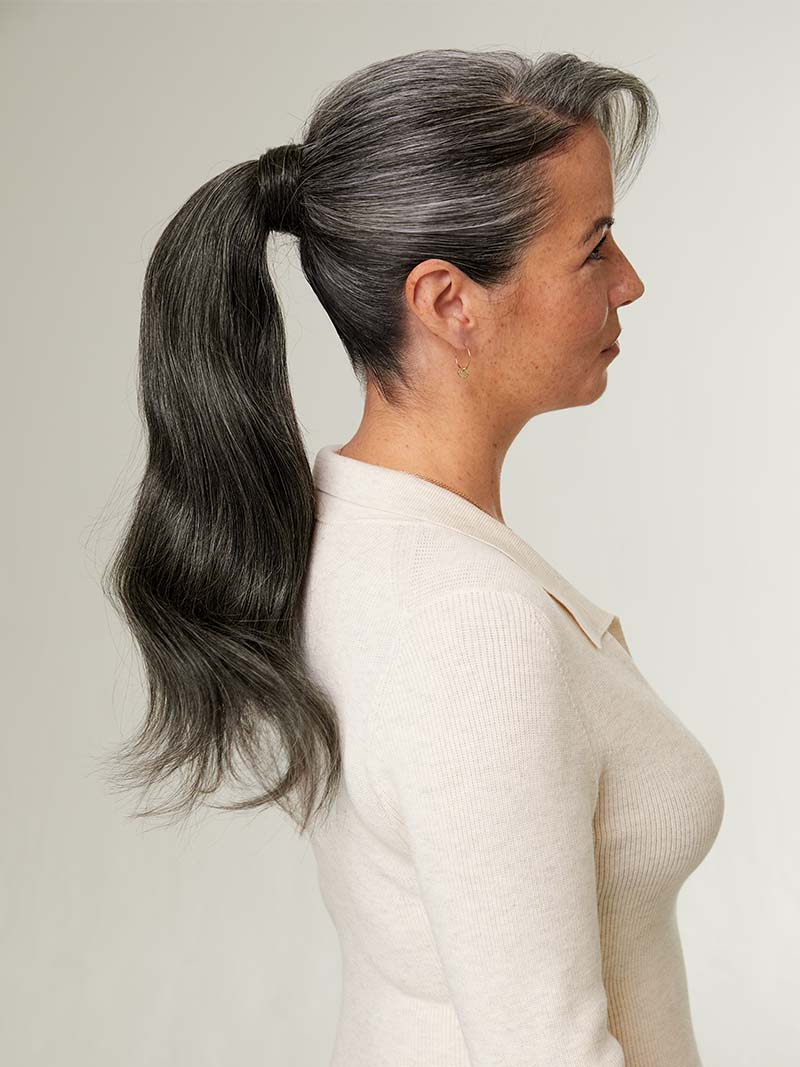 DARK GREY SYNTHETIC PONY