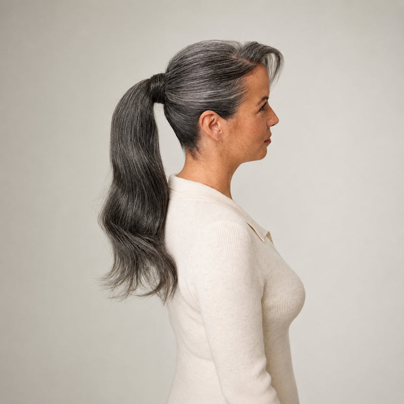 DARK GREY SYNTHETIC PONY