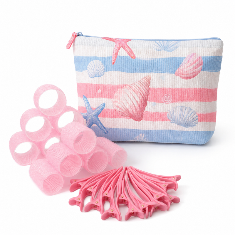 Red Velcro Hair Rollers