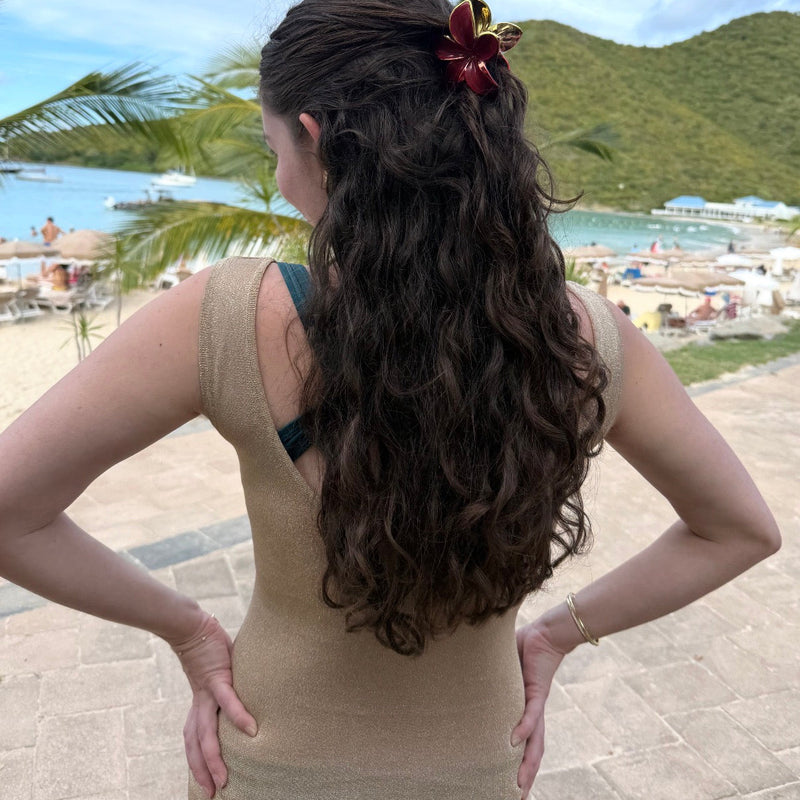 RPZL Secret Garden Gold Flower Claw Clip