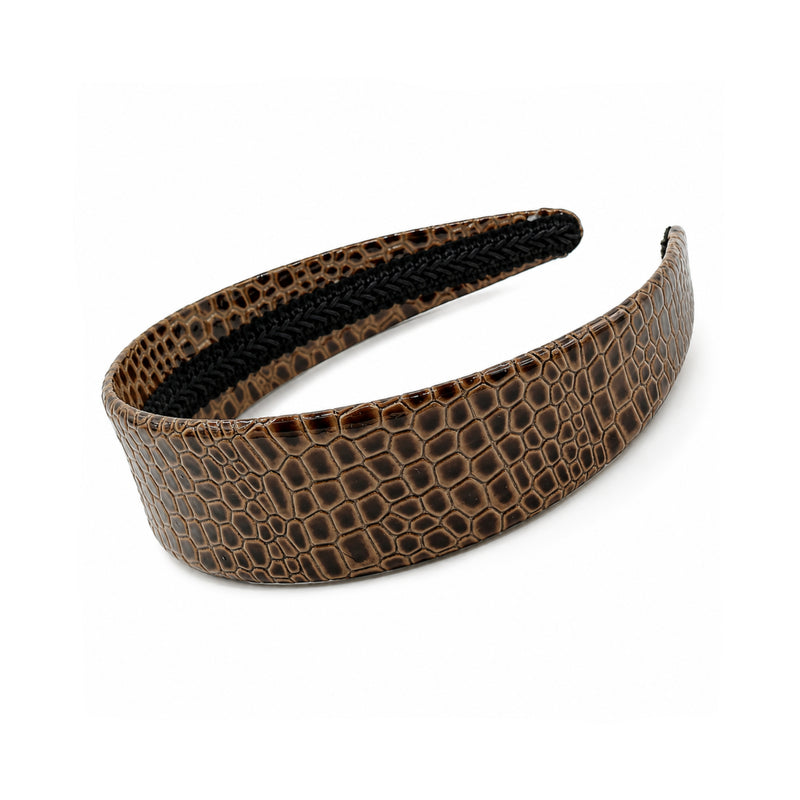 Leather Croc headband