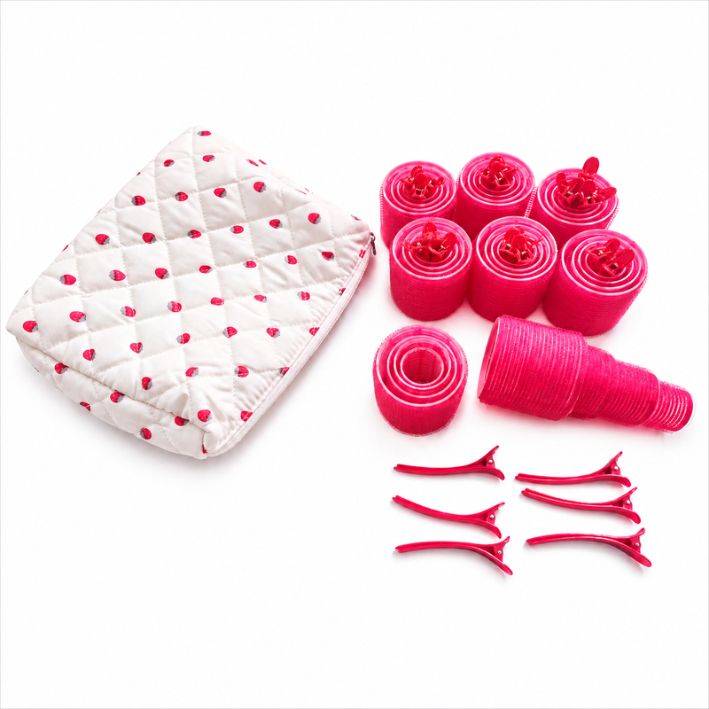 Red Velcro Hair Rollers