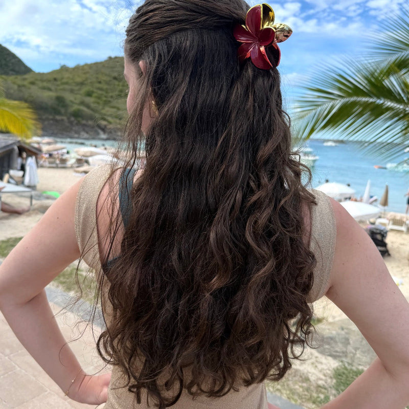 RPZL Secret Garden Gold Flower Claw Clip