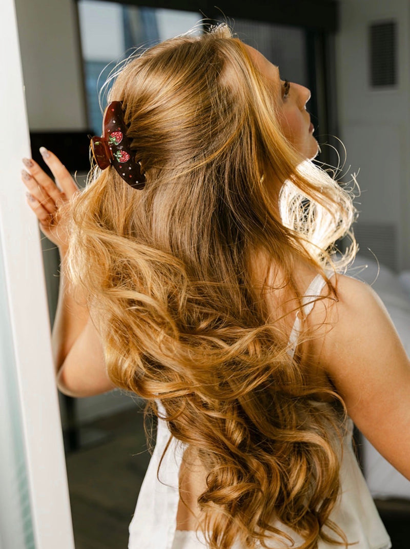 Strawberry Mocha Acetate Claw Clip