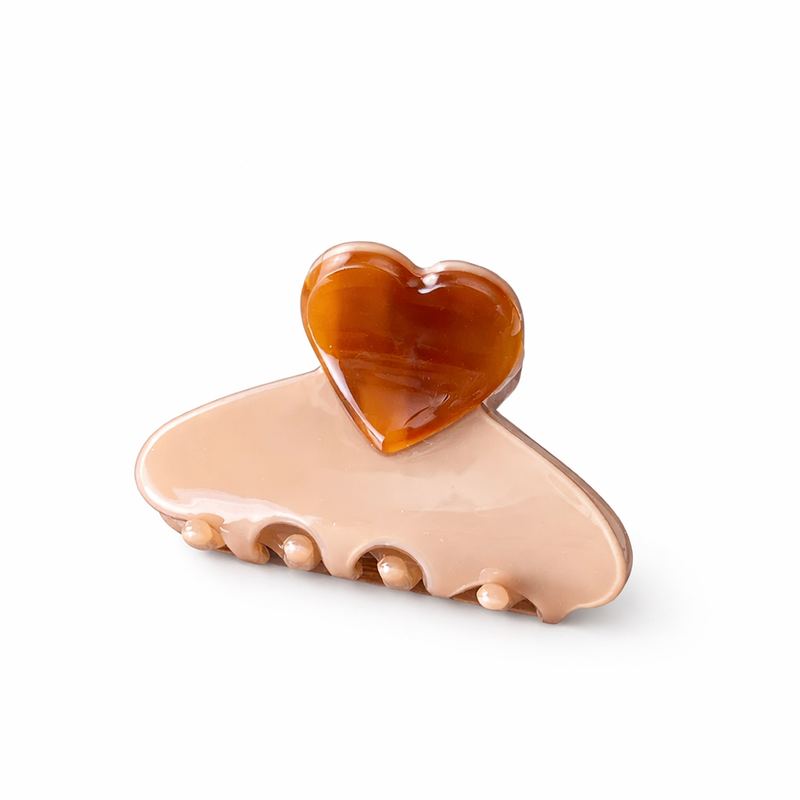 RPZL Acetate Small Heart Claw Clips
