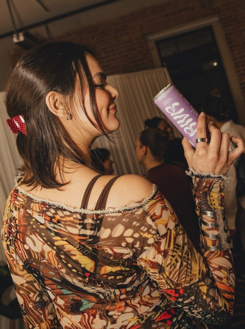 Dark Strawberry Acetate Polka Dot Claw Clip