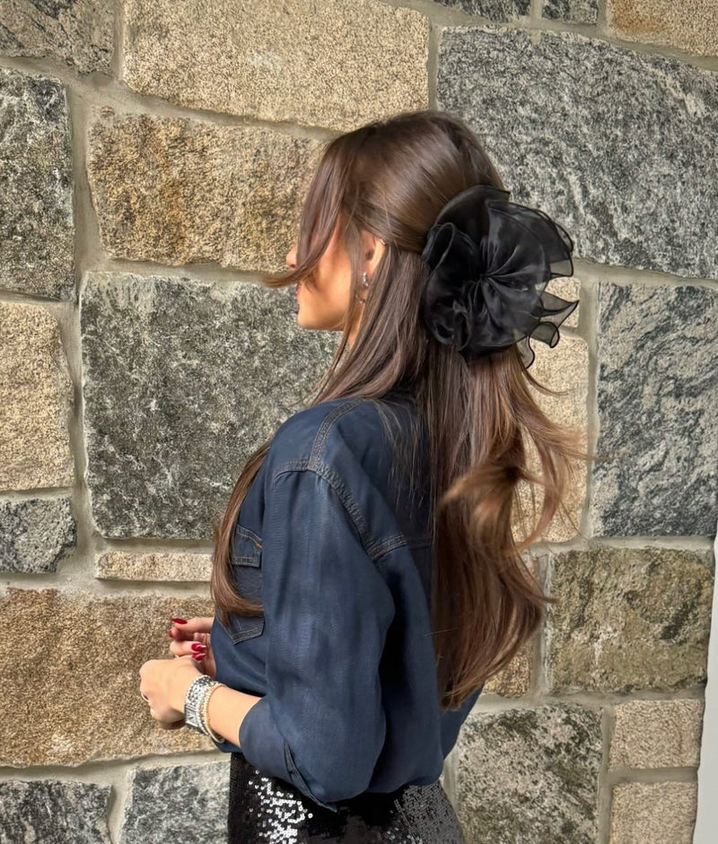 The Chiffon Flower Claw Clip