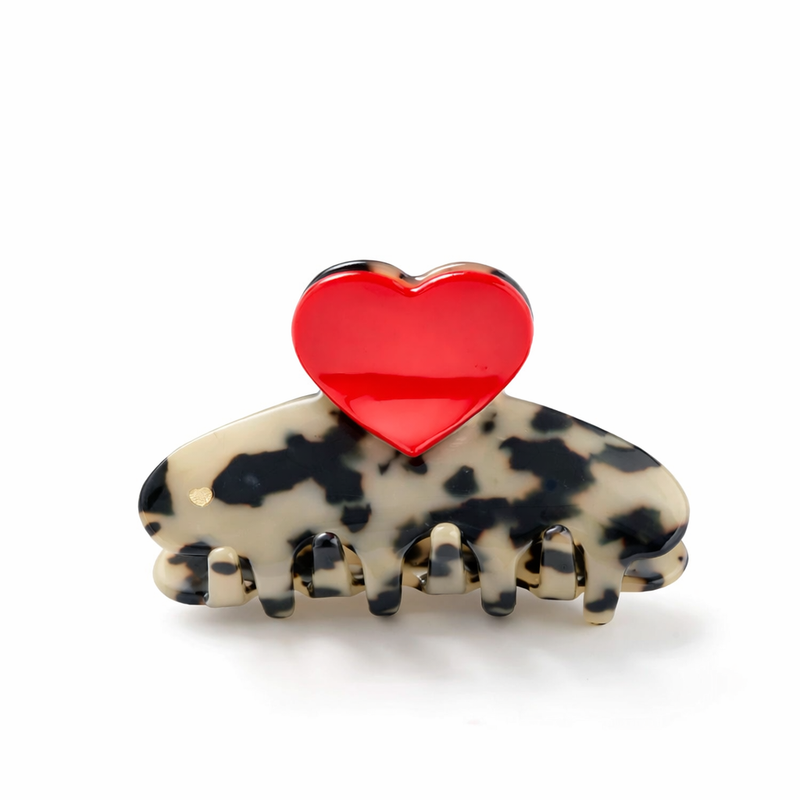 RPZL Acetate Small Heart Claw Clips