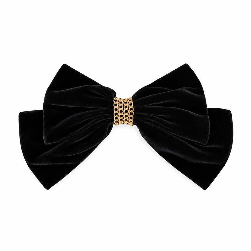THE Theresa ICONIC VELVET BOW BARRETTE