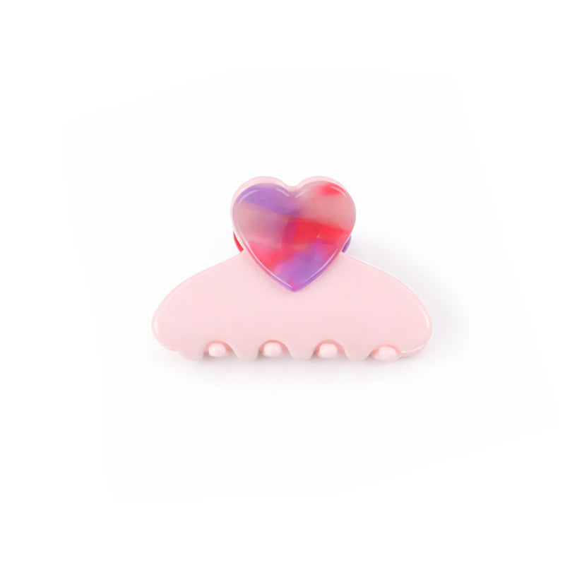 RPZL Acetate Small Heart Claw Clips