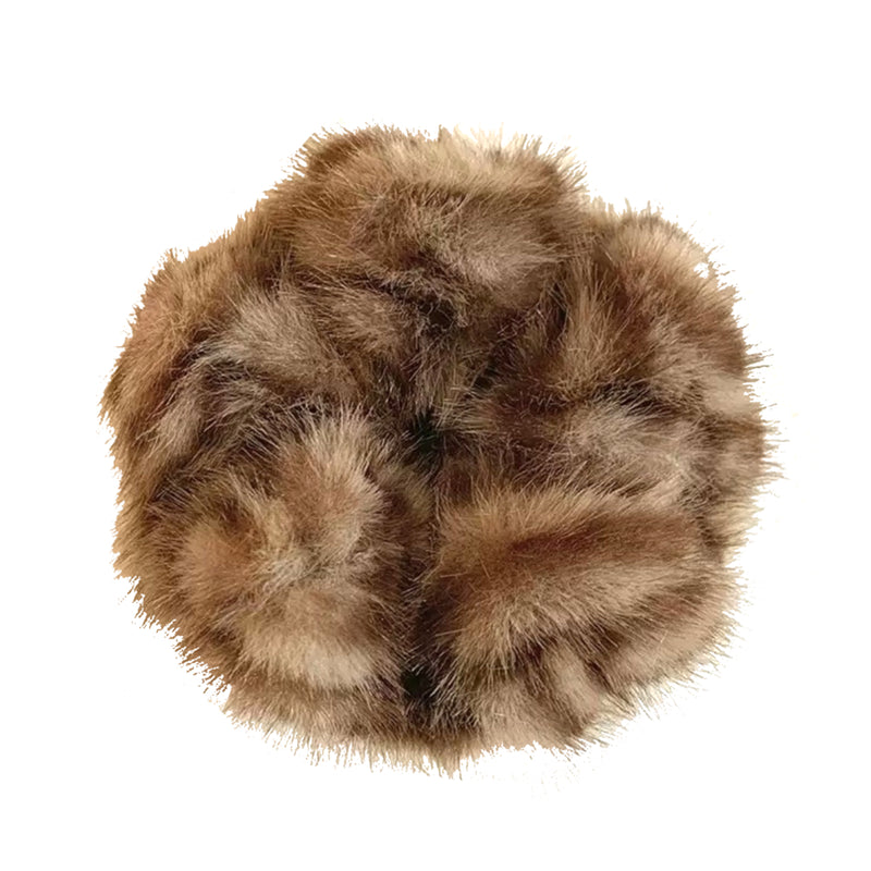 Faux fur oversized scunchie