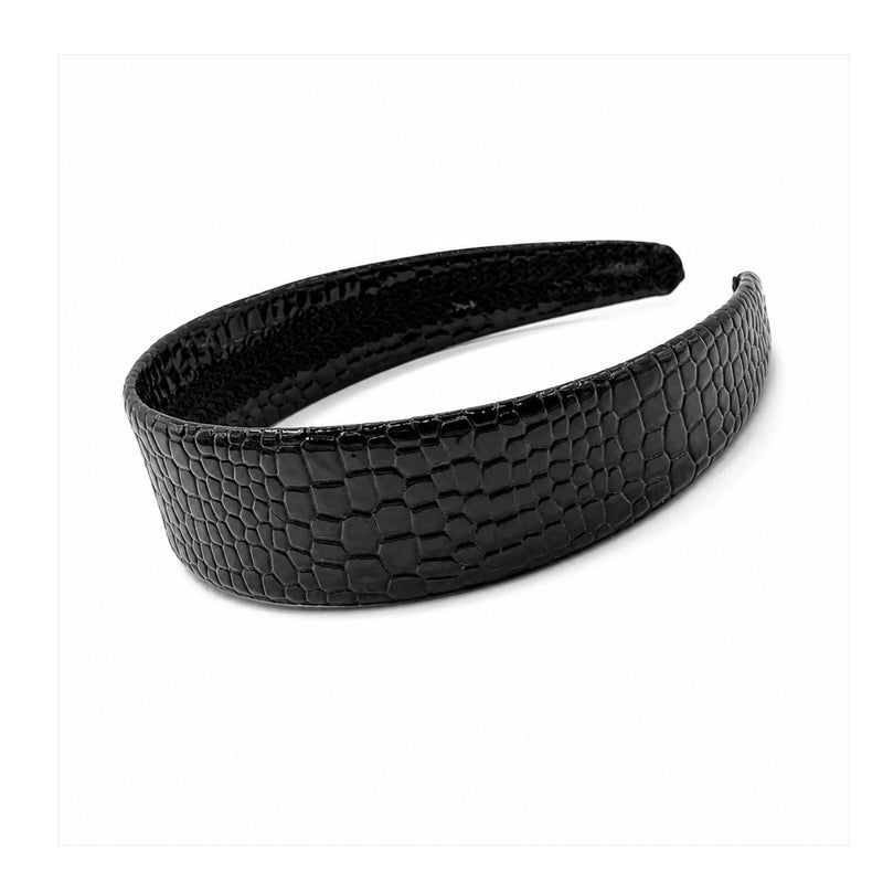 Leather Croc headband