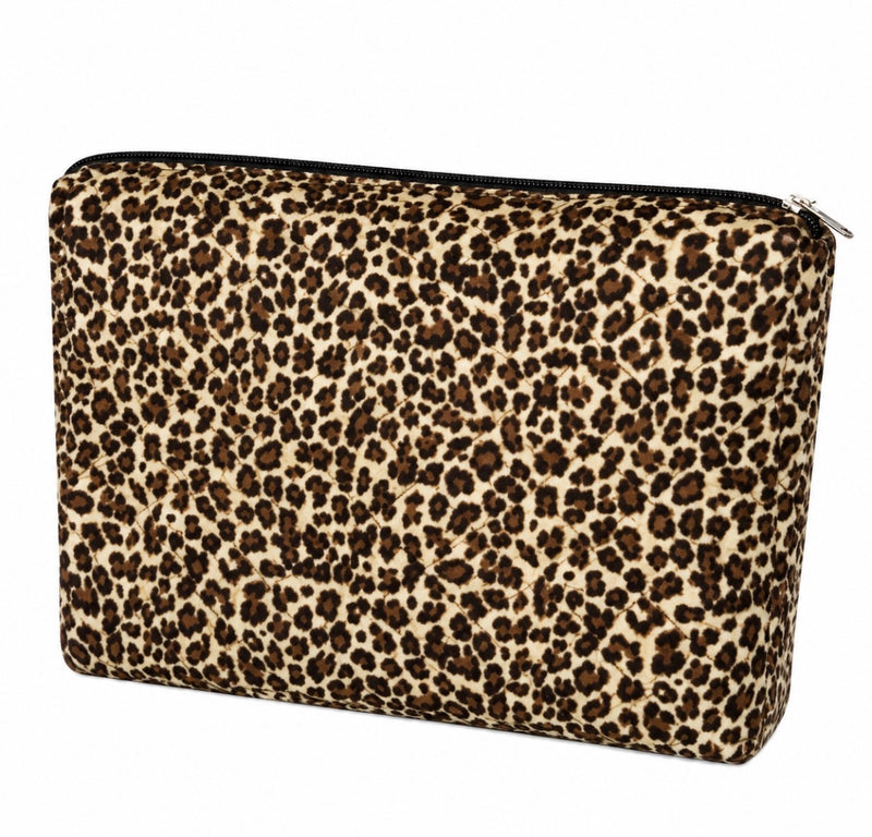 Red Velcro Hair Rollers & Cheetah Bag