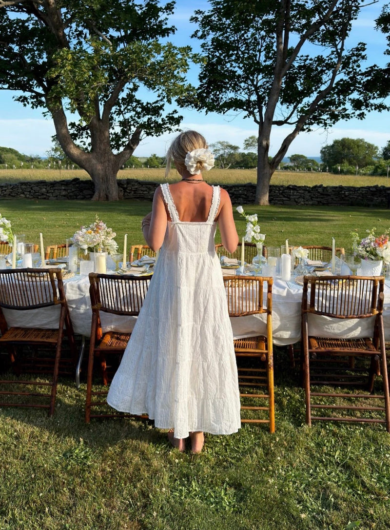 Oversized White Queen Eyelet