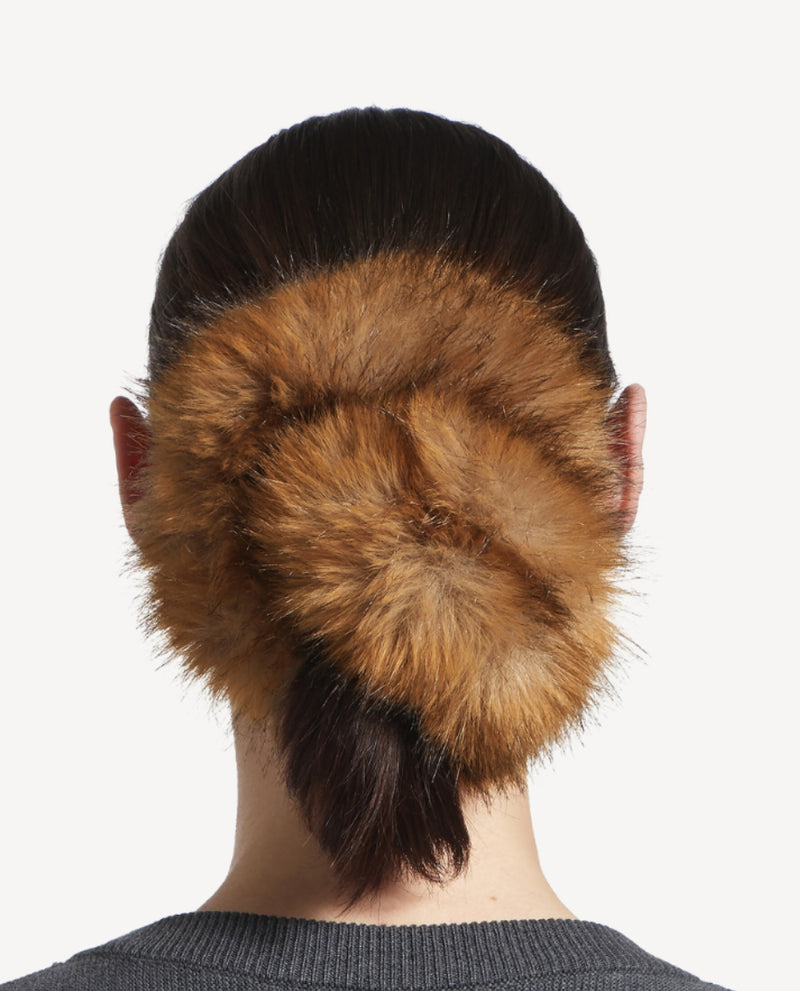 Faux fur oversized scunchie