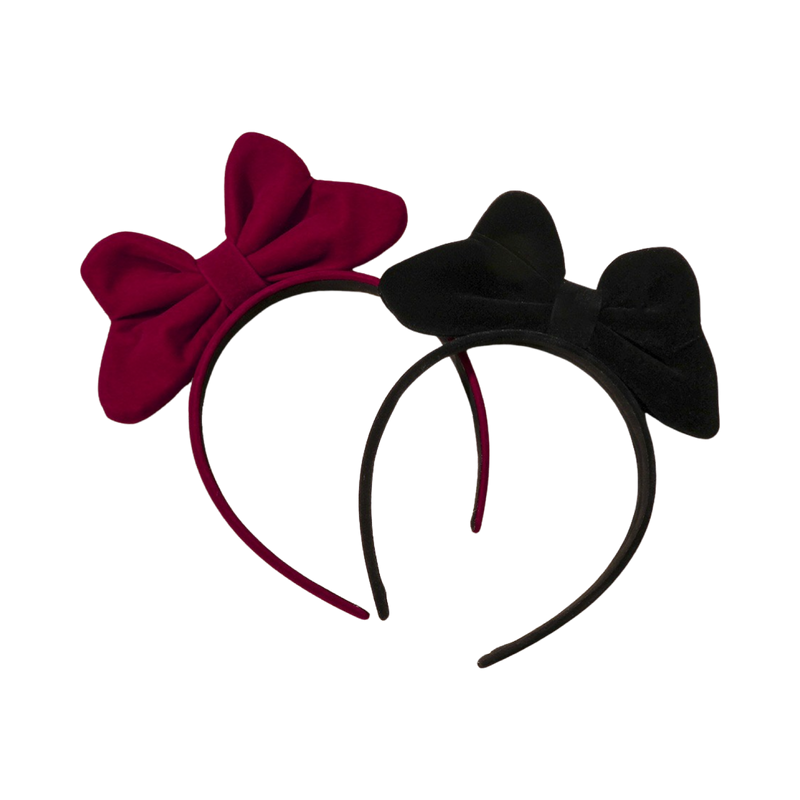 The Naomi velvet Bow Headband