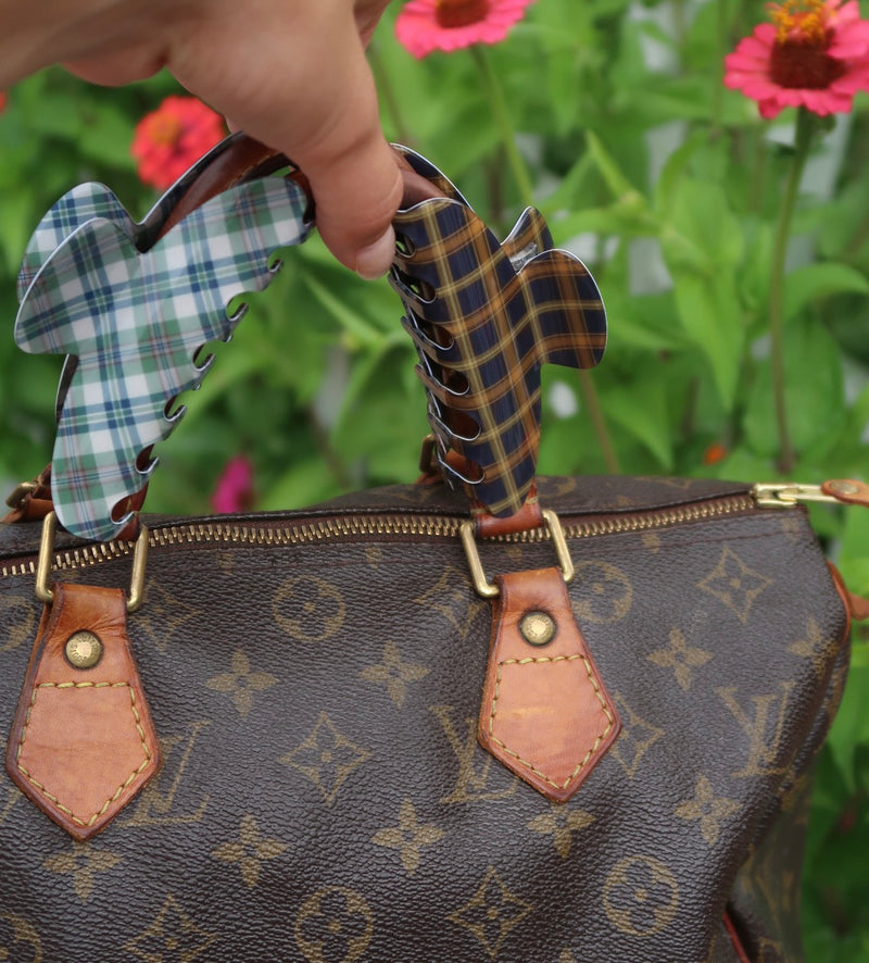 RPZL x Alison Keil Pretty In Plaid Acetate Claw Clips
