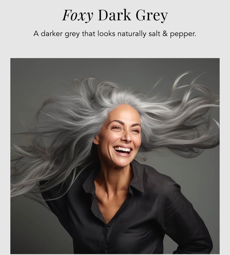 Foxy Dark Grey Clip-ins