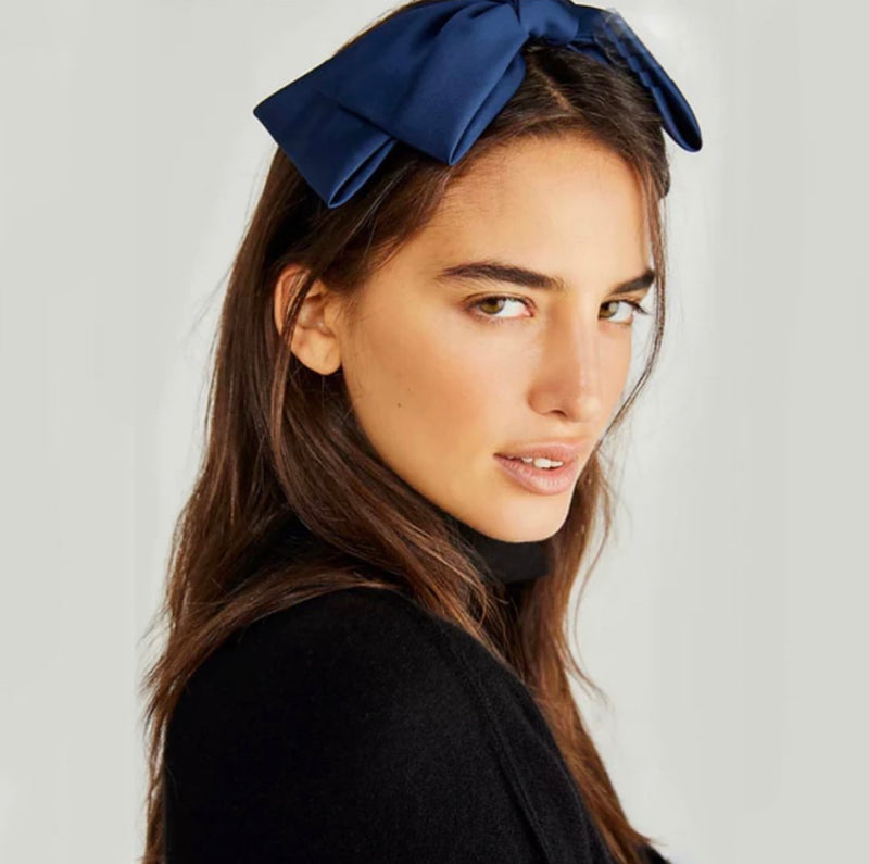 The Madeleine Silk Bow Headband