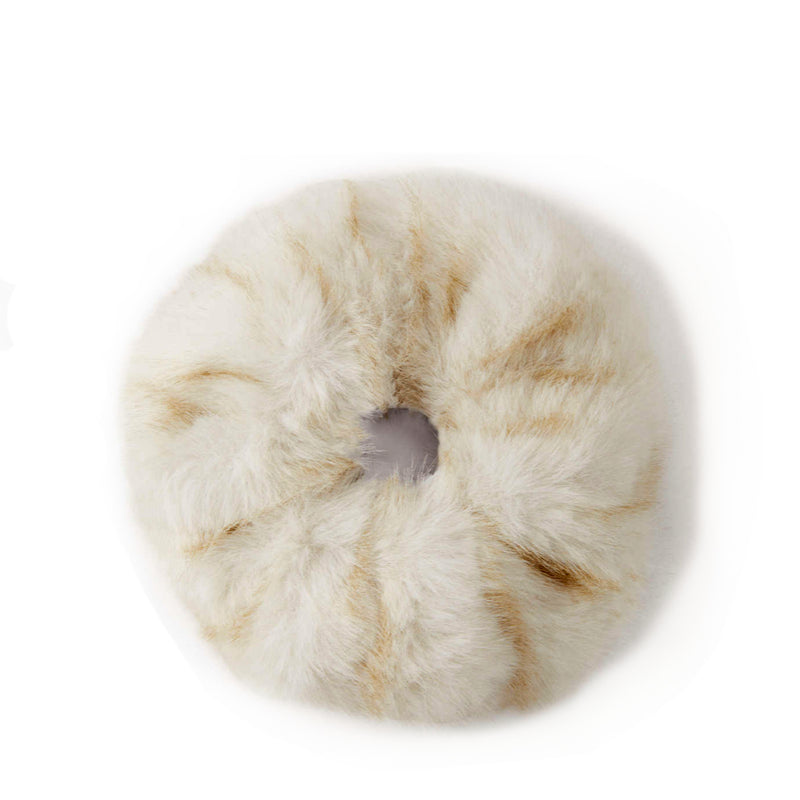Faux fur oversized scunchie