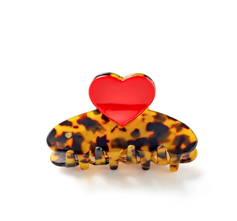 RPZL Acetate Small Heart Claw Clips