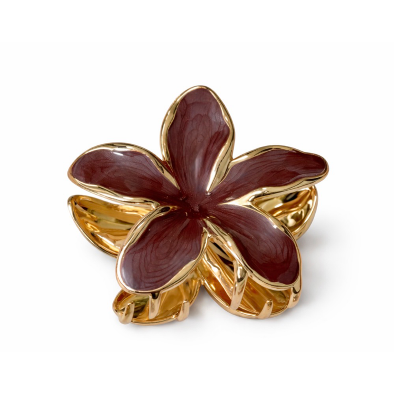 RPZL Secret Garden Gold Flower Claw Clip