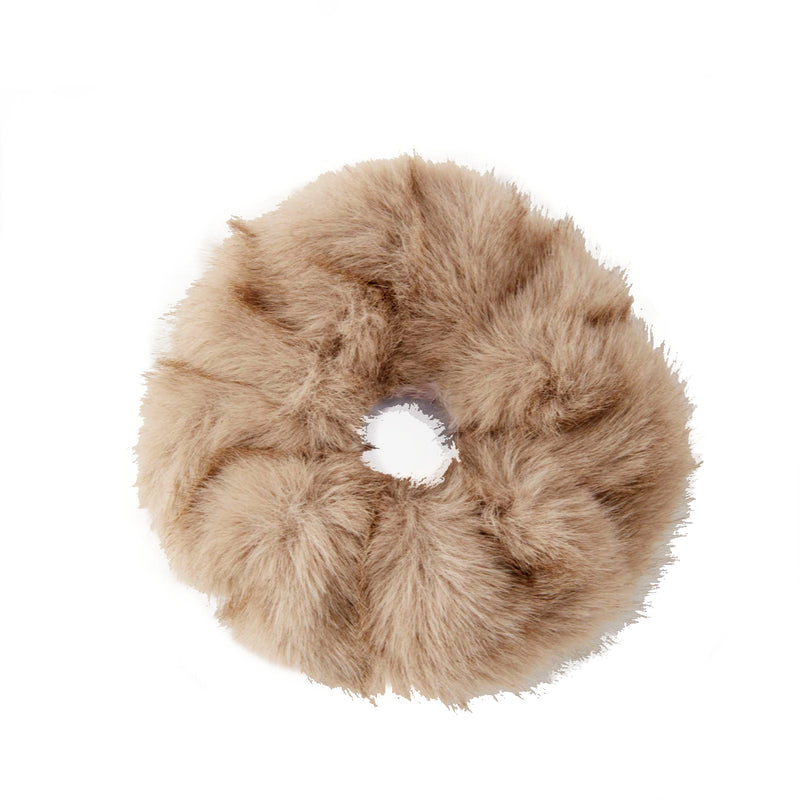 Faux fur oversized scunchie