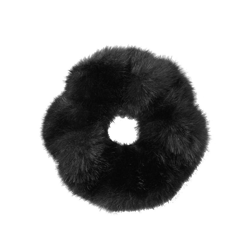 Faux fur oversized scunchie