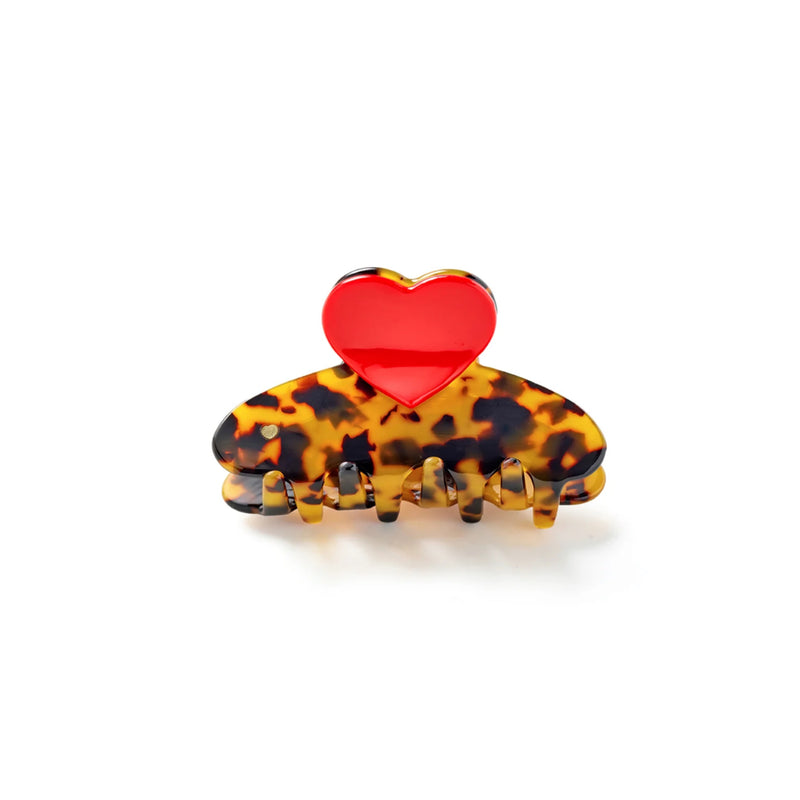 RPZL Acetate Small Heart Claw Clips