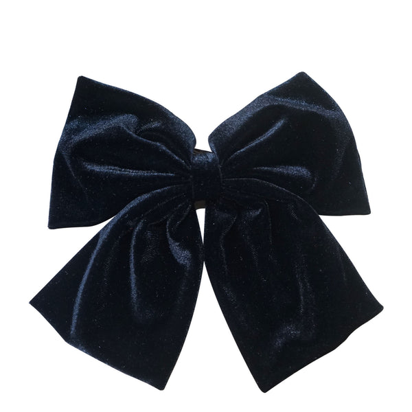 The Velvet Classic Bow Barrette