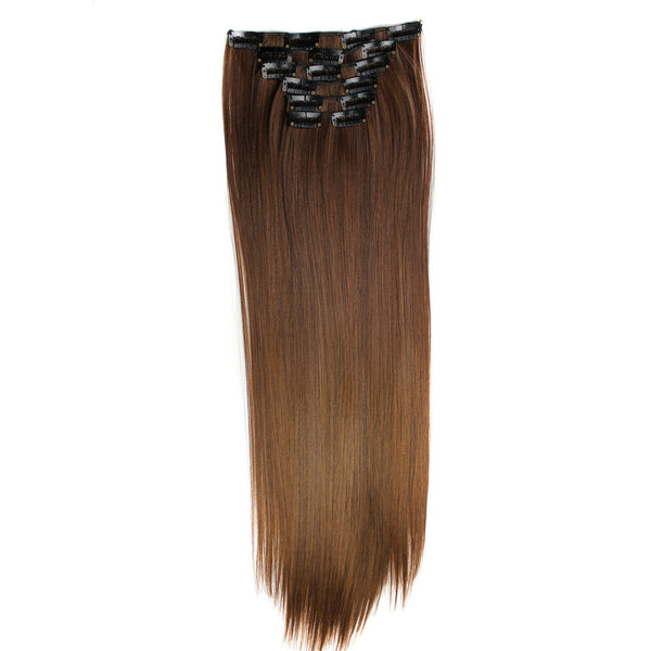 CINNAMON BROWN 4/30 SYNTHETIC CLIP-IN